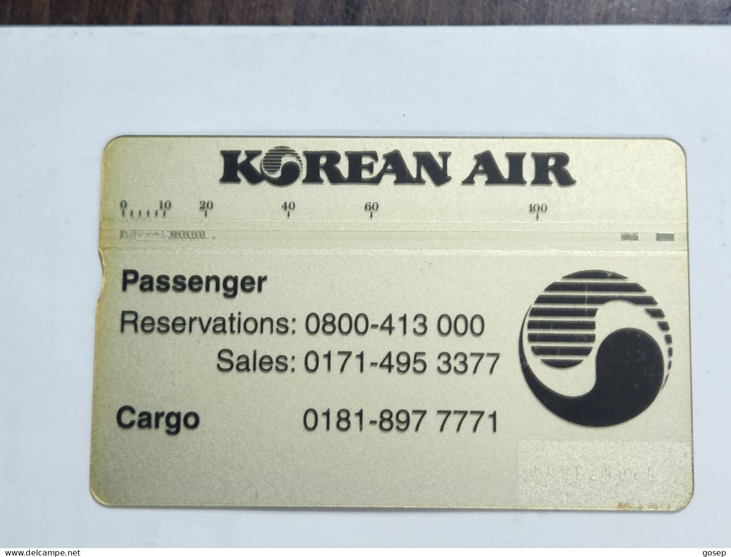 United Kingdom-(BTP375)-KOREAN AIR-(2)-(386)(20units)(520K73634)(tirage-4.005)(price From Cataloge-20.00£-mint) - BT Emissions Privées