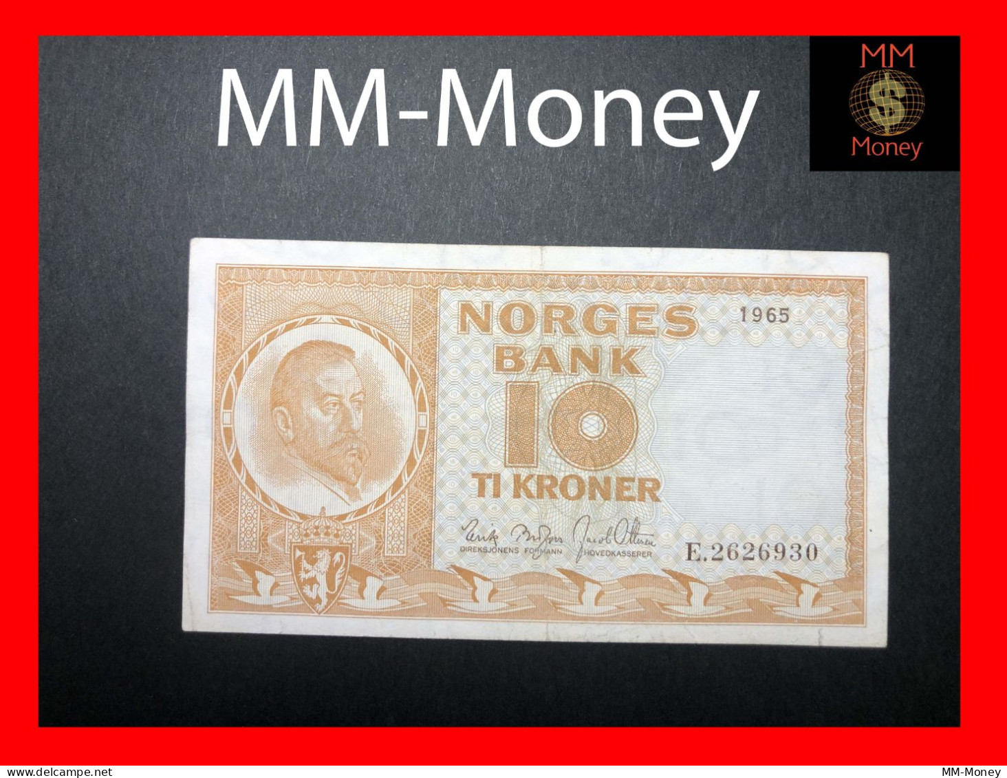 NORWAY 10 Kroner 1965  P. 31   XF - Norvège