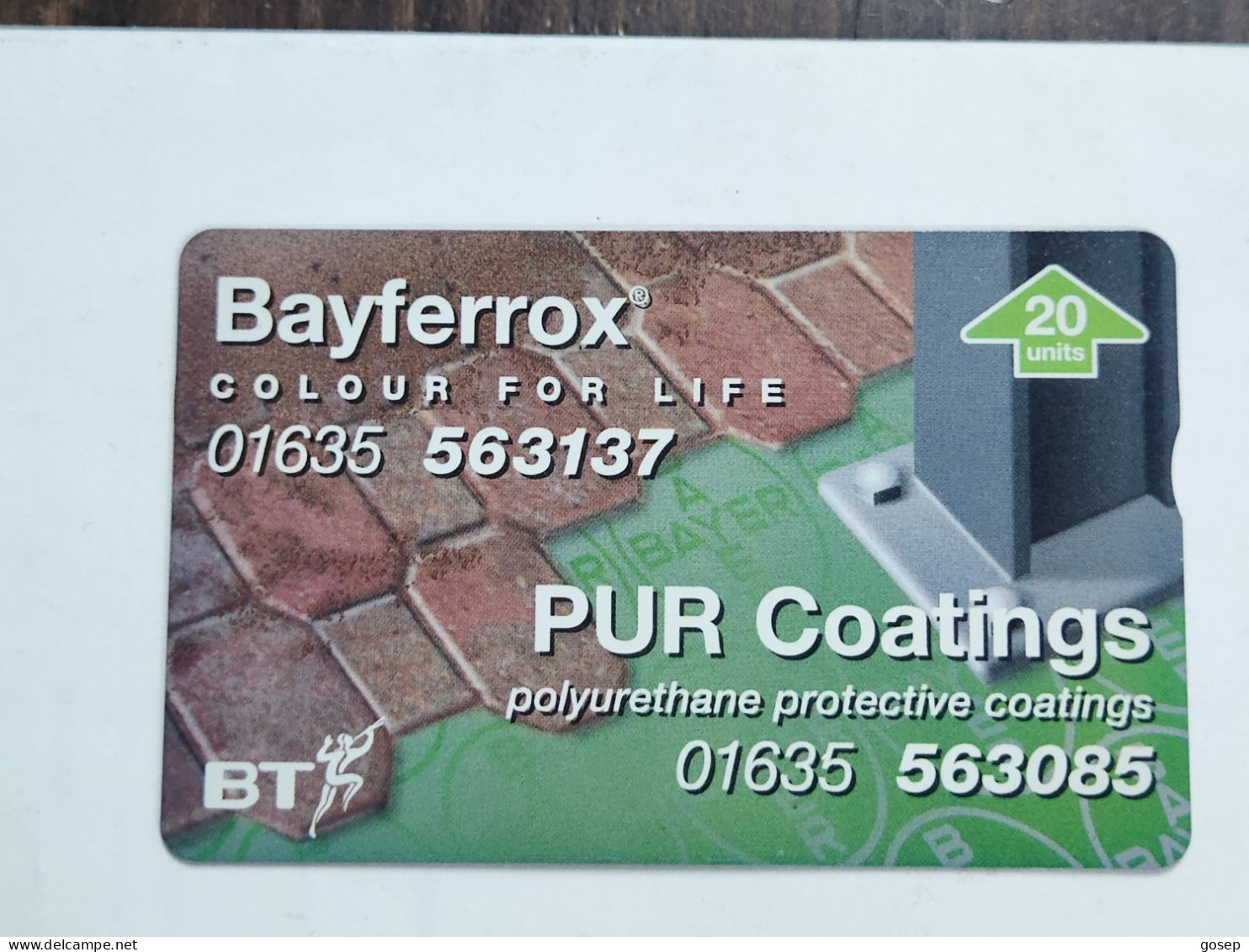 United Kingdom-(BTP383)-BAY FERROX PUR Coatings-(396)(20units)(620A05624)(tirage-2.050)(price From Cataloge-5.00£-mint) - BT Emissions Privées