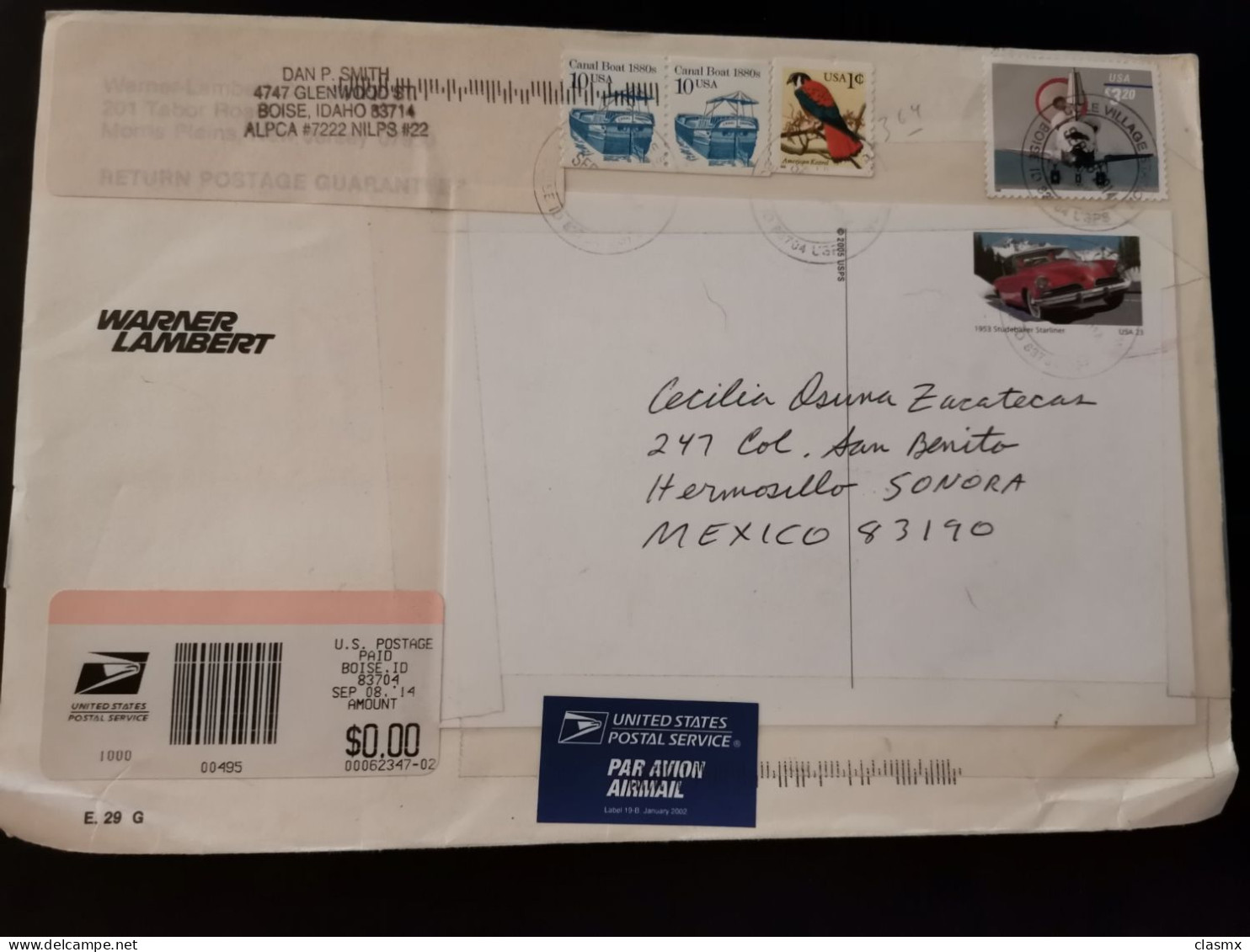 USA Cover With Sc#3261  1998 Space Shuttle Landing Stamp. - Brieven En Documenten