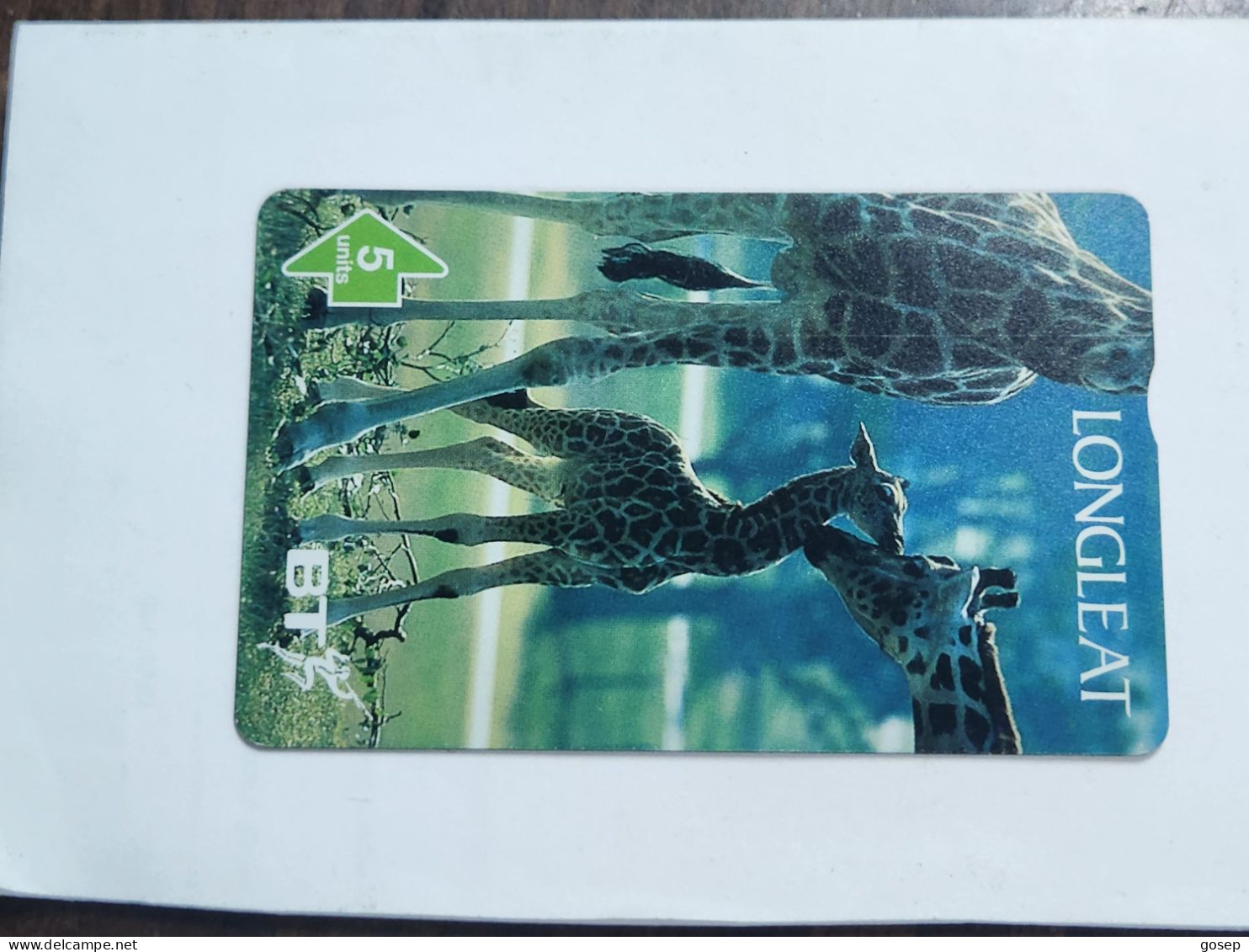 United Kingdom-(BTP405)-LONGLEAT-GIRAFA(413)(5units)(605D56046)(tirage-3.050)(price From Cataloge-7.00£-mint) - BT Private Issues