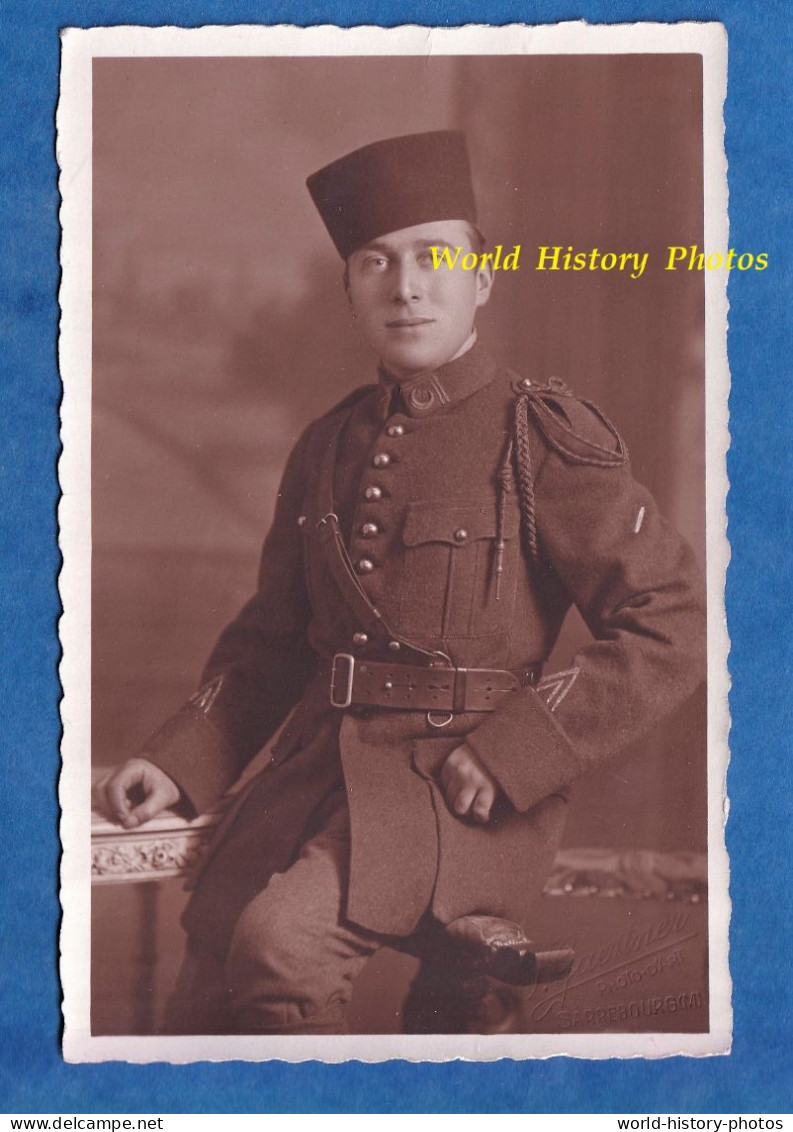 CPA Photo - SARREBOURG - Portrait Soldat Robert DELAMARRE - 1930 - 25e Régiment De Tirailleurs Algériens ? RTA Colonial - Uniformes