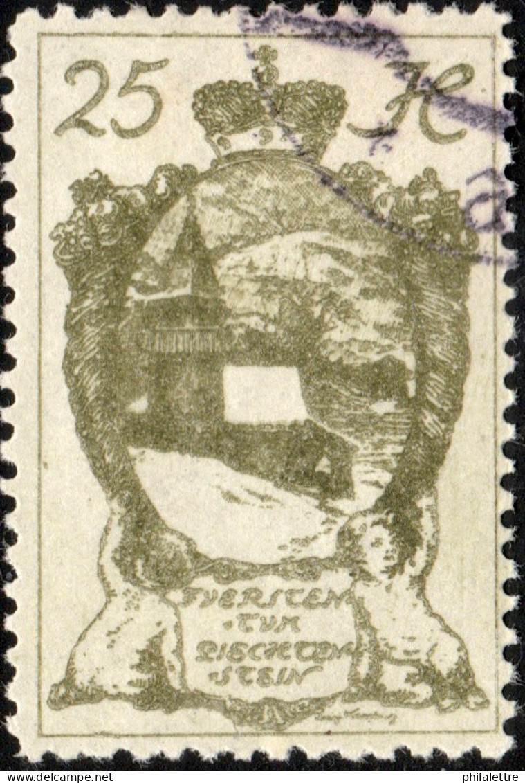 LIECHTENSTEIN - 1920 - Mi.29 - 25h Brownish Olive - Used (CTO) - Oblitérés