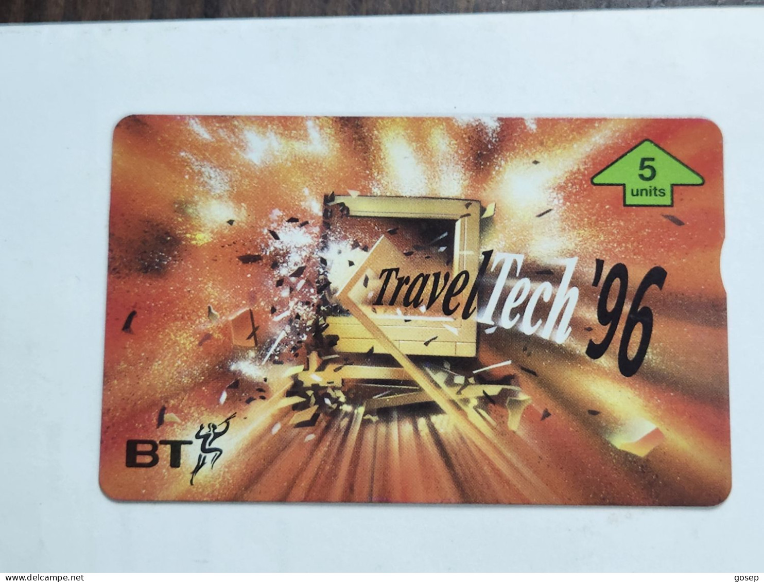 United Kingdom-(BTP411)-TRAVEL TECH-1996-(422)(5units)(605E015455)(tirage-3.050)(price From Cataloge-4.00£-mint) - BT Edición Privada