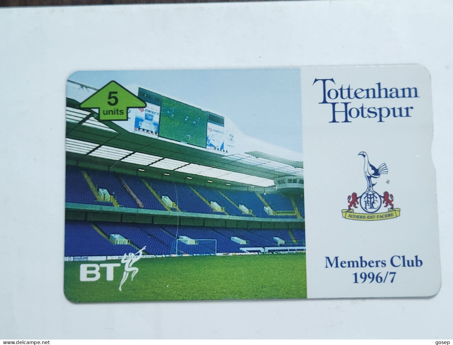 United Kingdom-(BTP412)-TOTTENHAM HOTSPUR-1996/7-(425)(5units)(605E16575)(tirage-22.000)(price From Cataloge-6.00£-mint) - BT Edición Privada