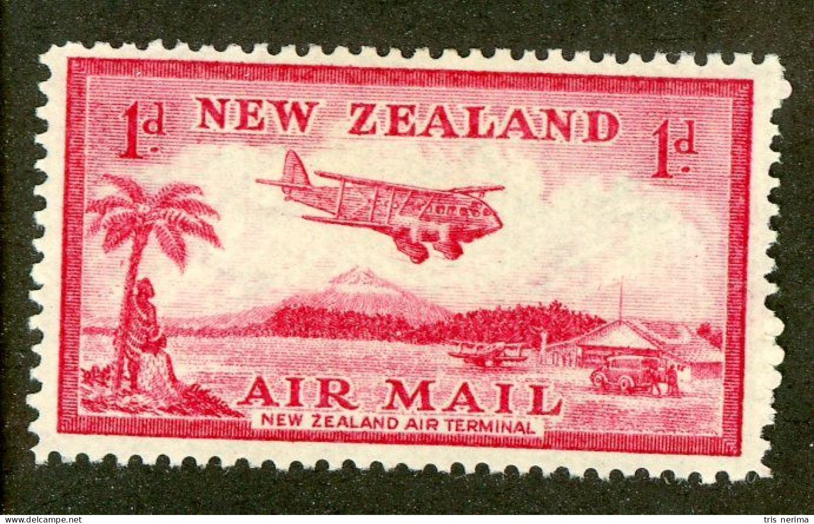 186 New Zealand 1935 Scott #C6 M* (Lower Bids 20% Off) - Airmail