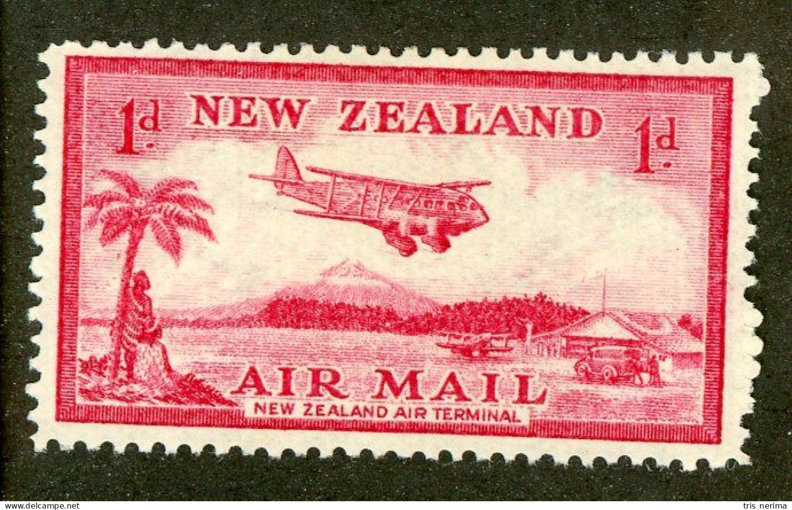 186 New Zealand 1935 Scott #C6 M* (Lower Bids 20% Off) - Luftpost