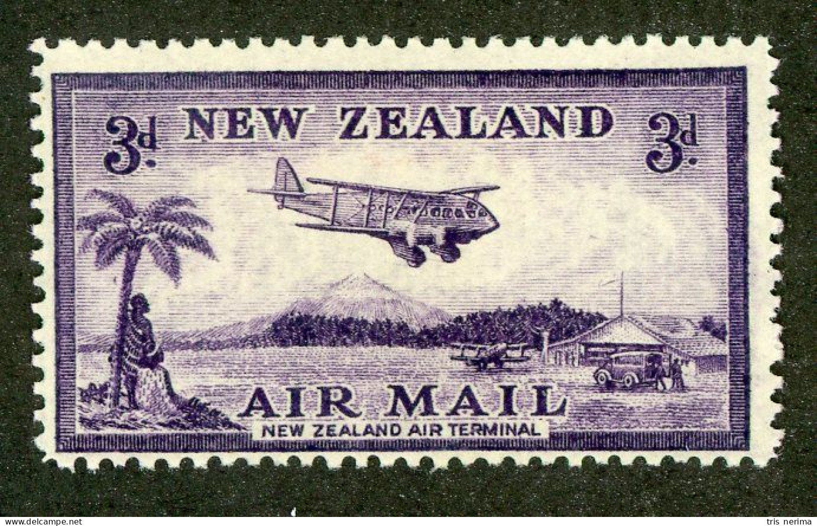 187 New Zealand 1935 Scott #C7 M* (Lower Bids 20% Off) - Airmail