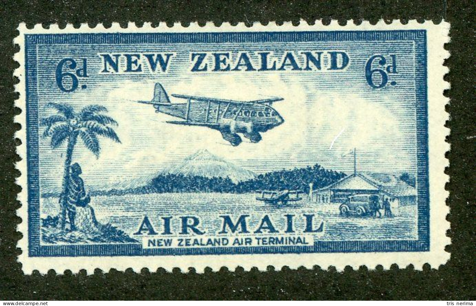 188 New Zealand 1935 Scott #C8 M* (Lower Bids 20% Off) - Airmail