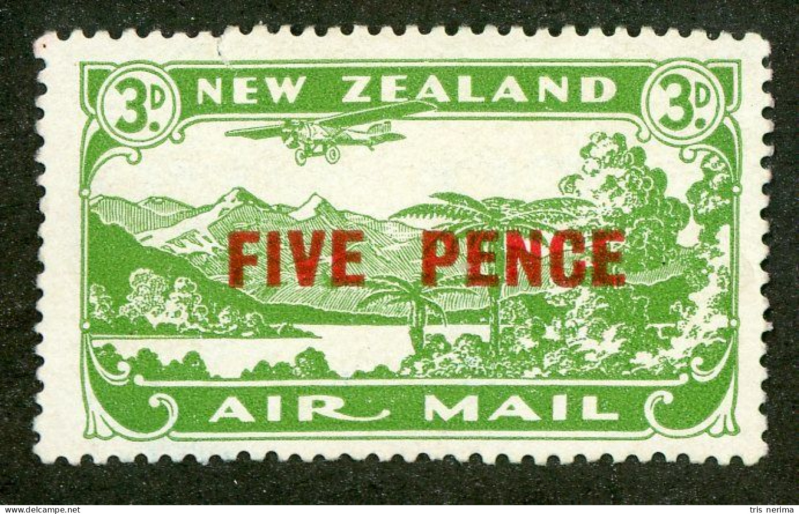 189 New Zealand 1931 Scott #C4 M* (Lower Bids 20% Off) - Posta Aerea