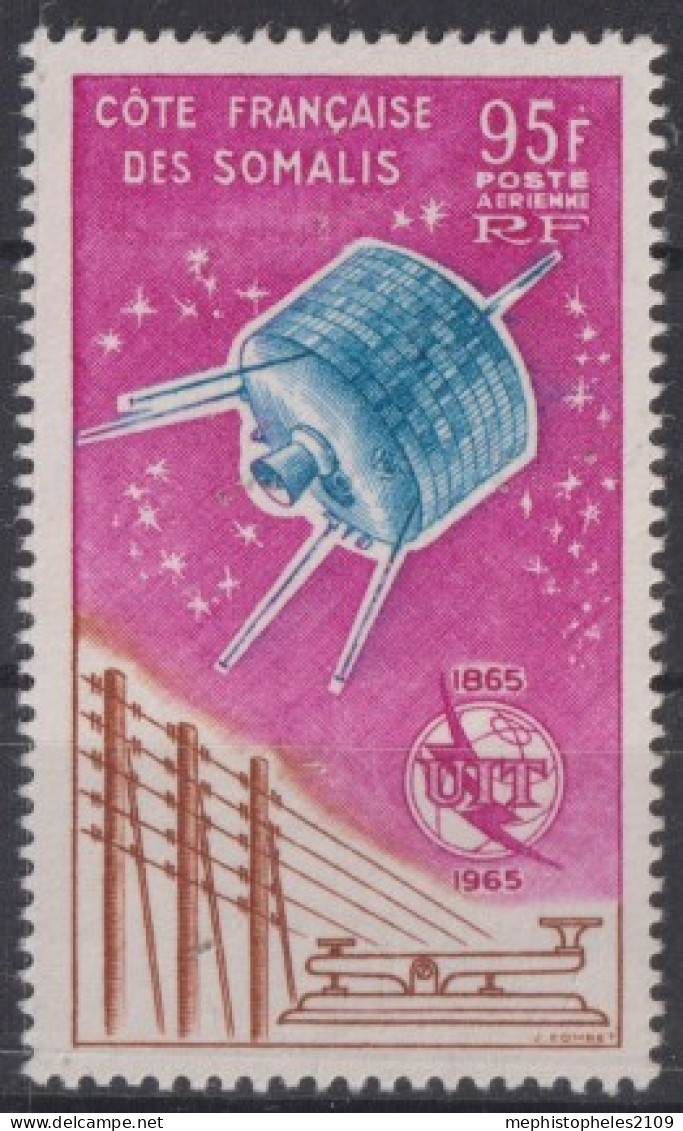 COTE FRANCAISE DES SOMALIS 1965 - MLH - YT 42 - Poste Aérienne - Used Stamps
