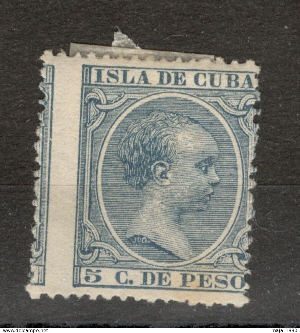 CUBA - MH STAMP, 5C DU PESO - FAMOUS - ERROR - MOVED PERFORATION - Non Dentelés, épreuves & Variétés