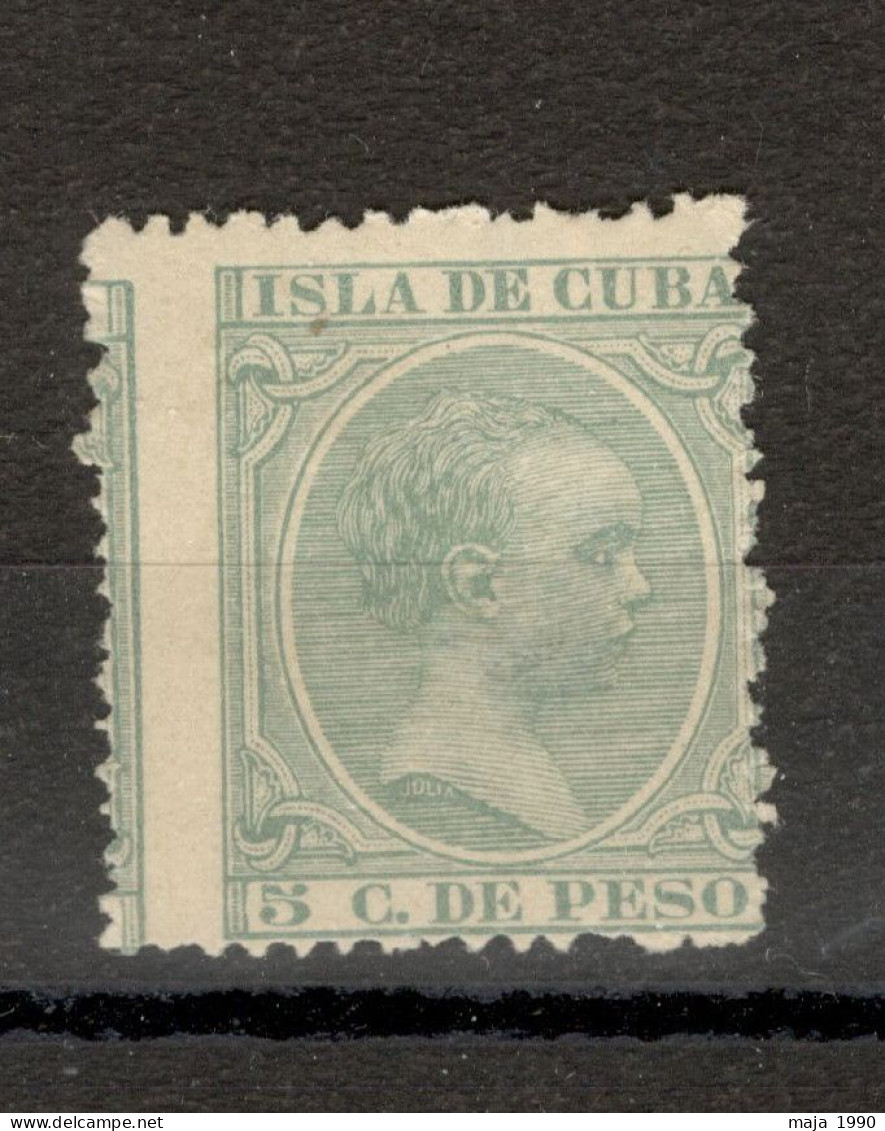 CUBA - MH STAMP, 5C DU PESO - FAMOUS - ERROR - MOVED PERFORATION - Imperforates, Proofs & Errors