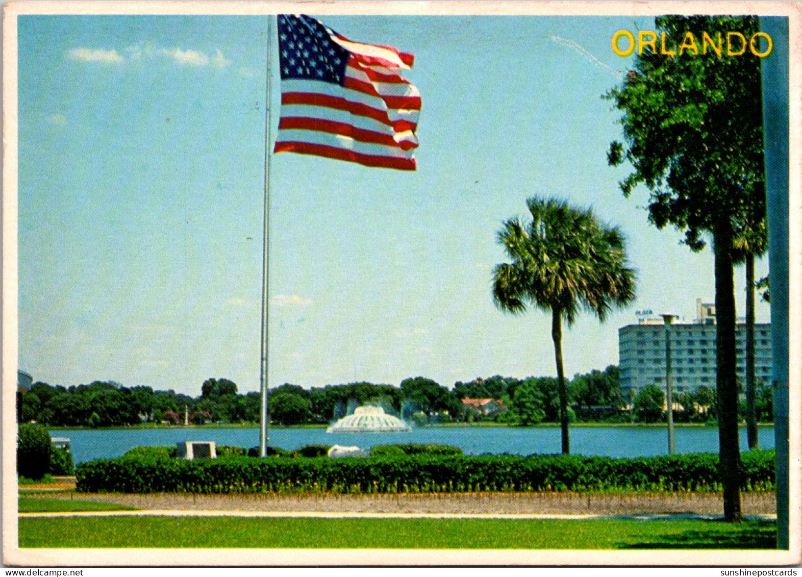 Florida Orlando Fountain In Lake Eola - Orlando