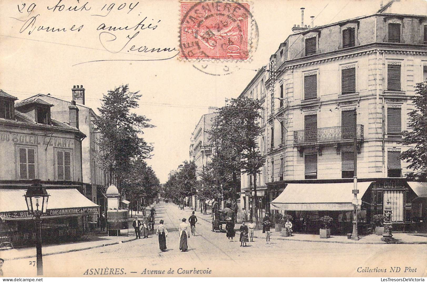 FRANCE - 92 - Asnières - Avenue De Courbevoie - Carte Postale Ancienne - Asnieres Sur Seine