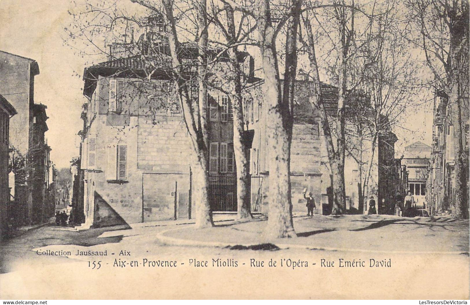 FRANCE - 13 - Aix En Provence - Place Miollis - Rue De L'Opéra - Rue Emeric David - Carte Postale Ancienne - Aix En Provence