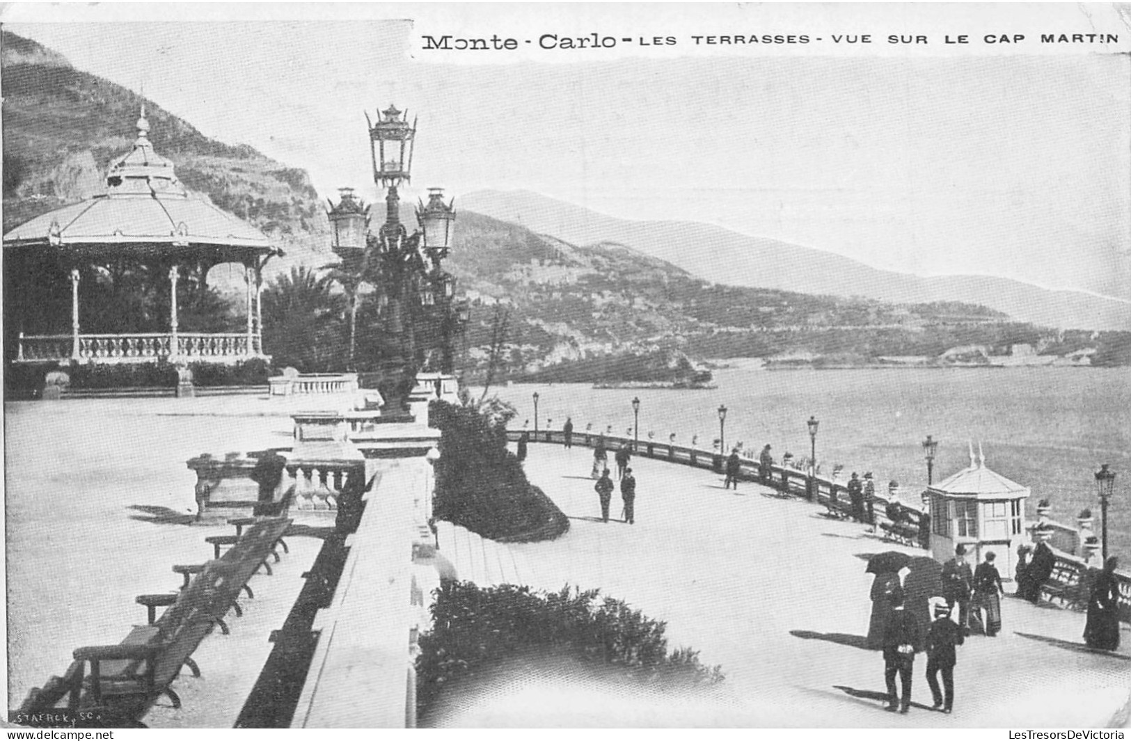 MONACO - Monte-Carlo - Les Terrasses - Vue Sur Le Cap Martin - Carte Postale Ancienne - Monte-Carlo