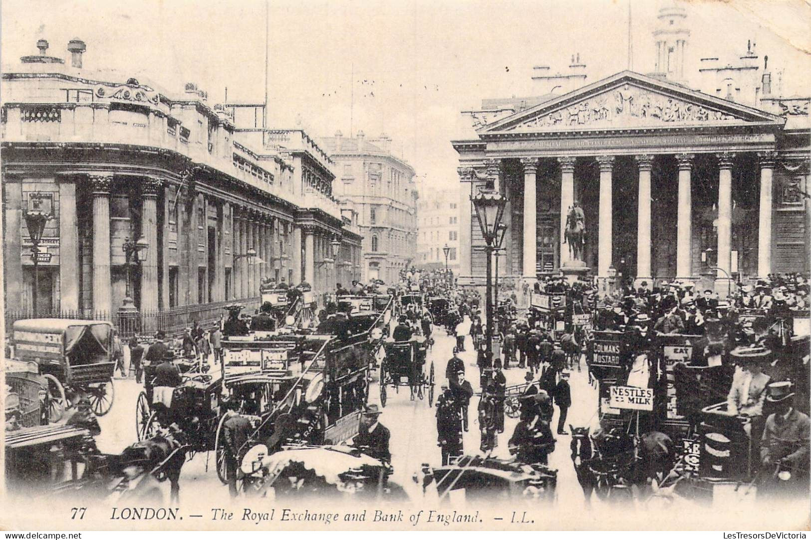 ANGLETERRE - London - The Royal Exchange And Bank Of England - Carte Postale Ancienne - Autres & Non Classés