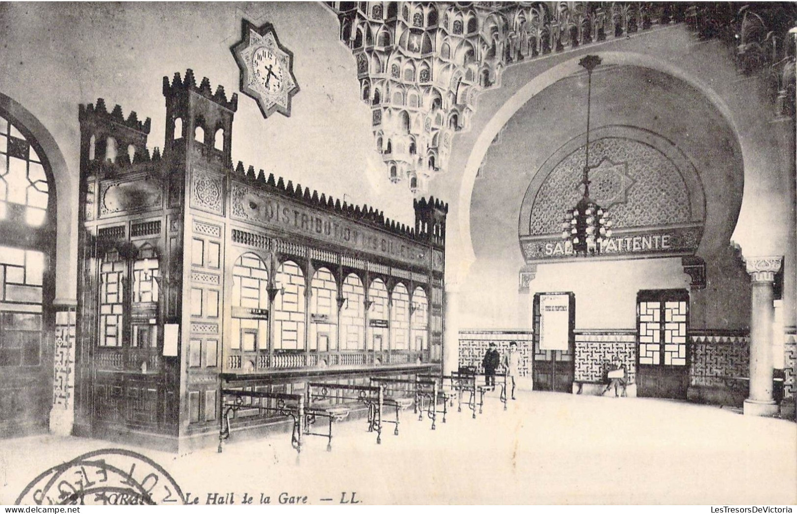 ALGERIE - Oran - Le Halle De La Gare - Carte Postale Ancienne - Oran