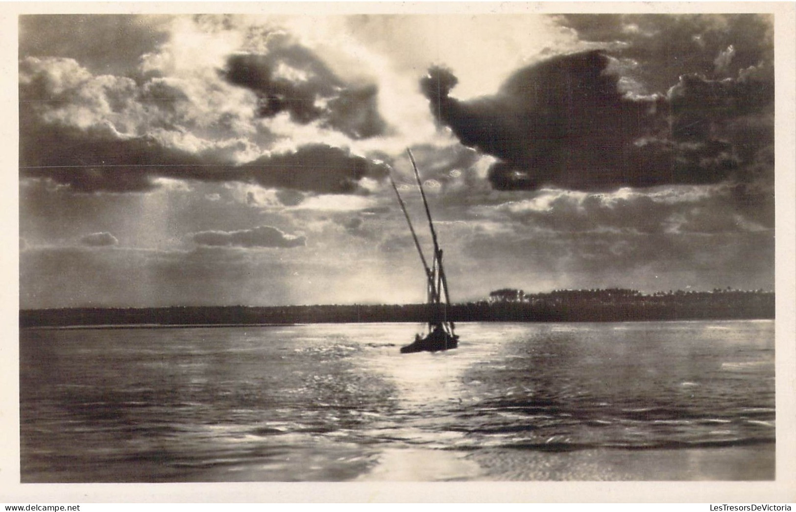 EGYPTE - Cairo - Sailing Boat On The Nile At Sunset - Carte Postale Ancienne - Le Caire