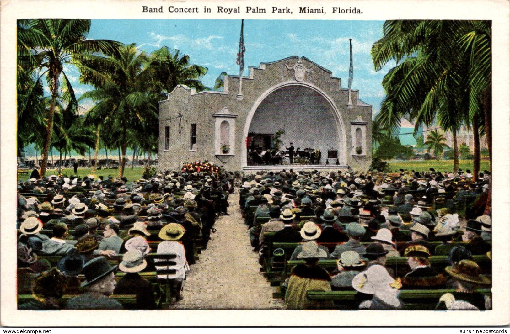 Florida Miami Band Concert In Royal Palm Park  - Miami