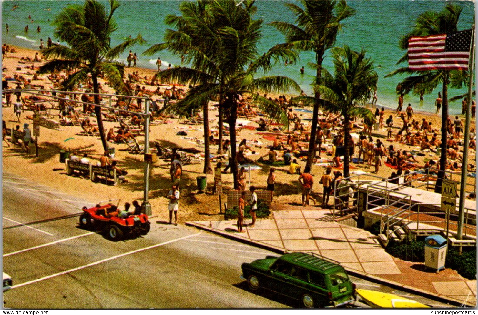 Florida Fort Lauderdale Las Olas Boulevard And The Atlantic Ocean 1980 - Fort Lauderdale