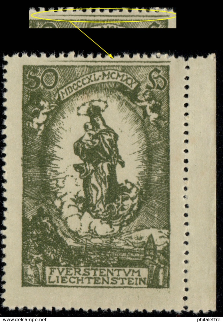 LIECHTENSTEIN - 1920 - Mi.40 With Extra Line In Top Margin - Mint ** - Unused Stamps