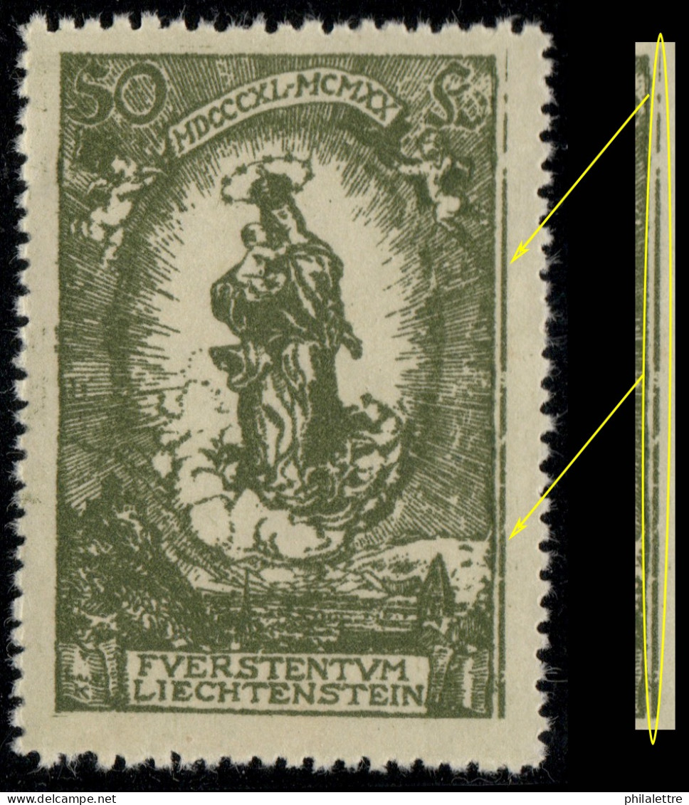 LIECHTENSTEIN - 1920 Mi.40 With Extra Lines In Right Margin - Mint** - Nuovi