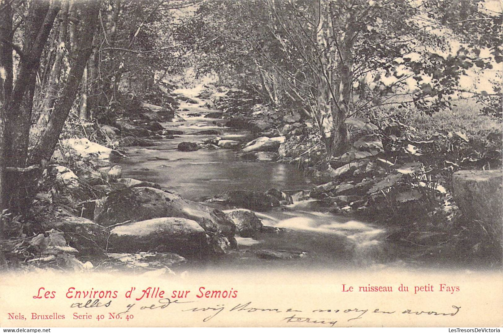 BELGIQUE - Les Environs D'Alle Sur Semois - Le Ruisseau Du Petit Fays - Carte Postale Ancienne - Vresse-sur-Semois