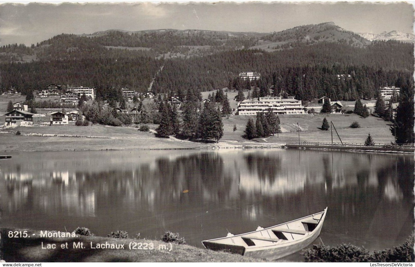 SUISSE - Montana - Lac Et Mont Lachaux - Carte Postale Ancienne - Mon