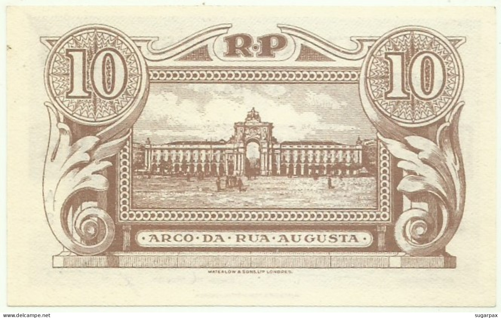 Portugal - CÉDULA 10 Centavos - 11.04.1925 - Pick: 101 - Unc. - M.A. 10 - Serie A3 - Casa Da Moeda - Portugal