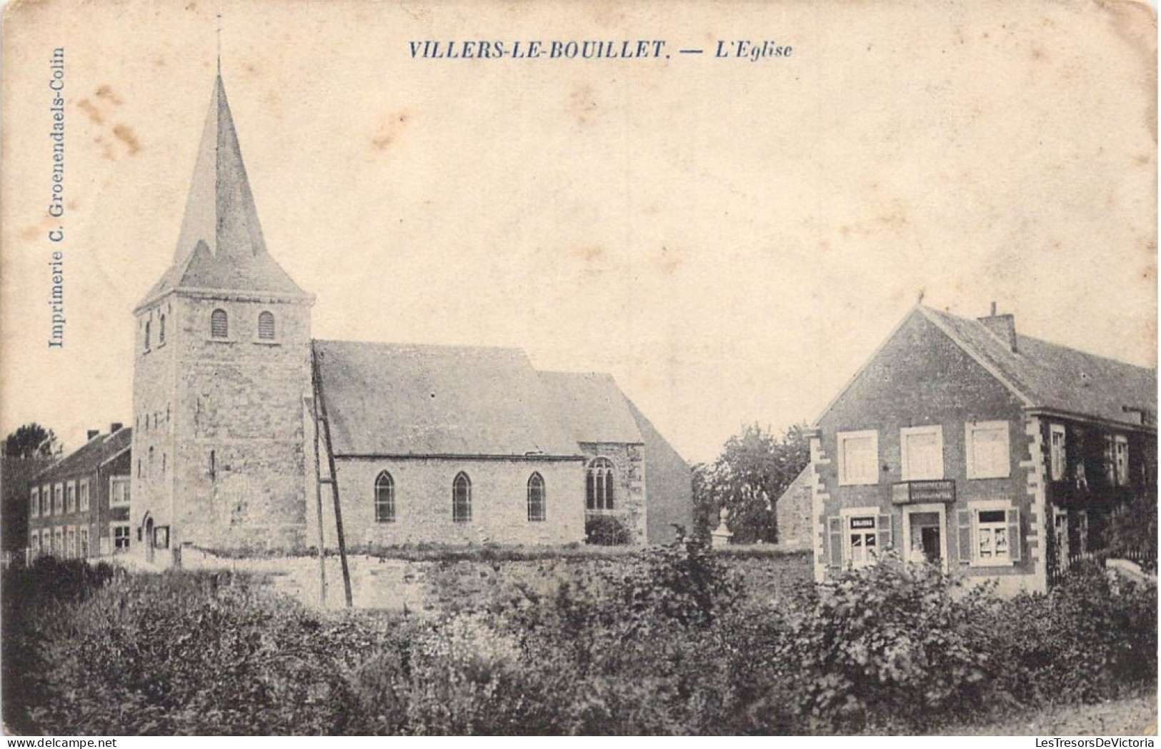 BELGIQUE - Villers-le-Bouillet - L'Eglise - Carte Postale Ancienne - Villers-le-Bouillet