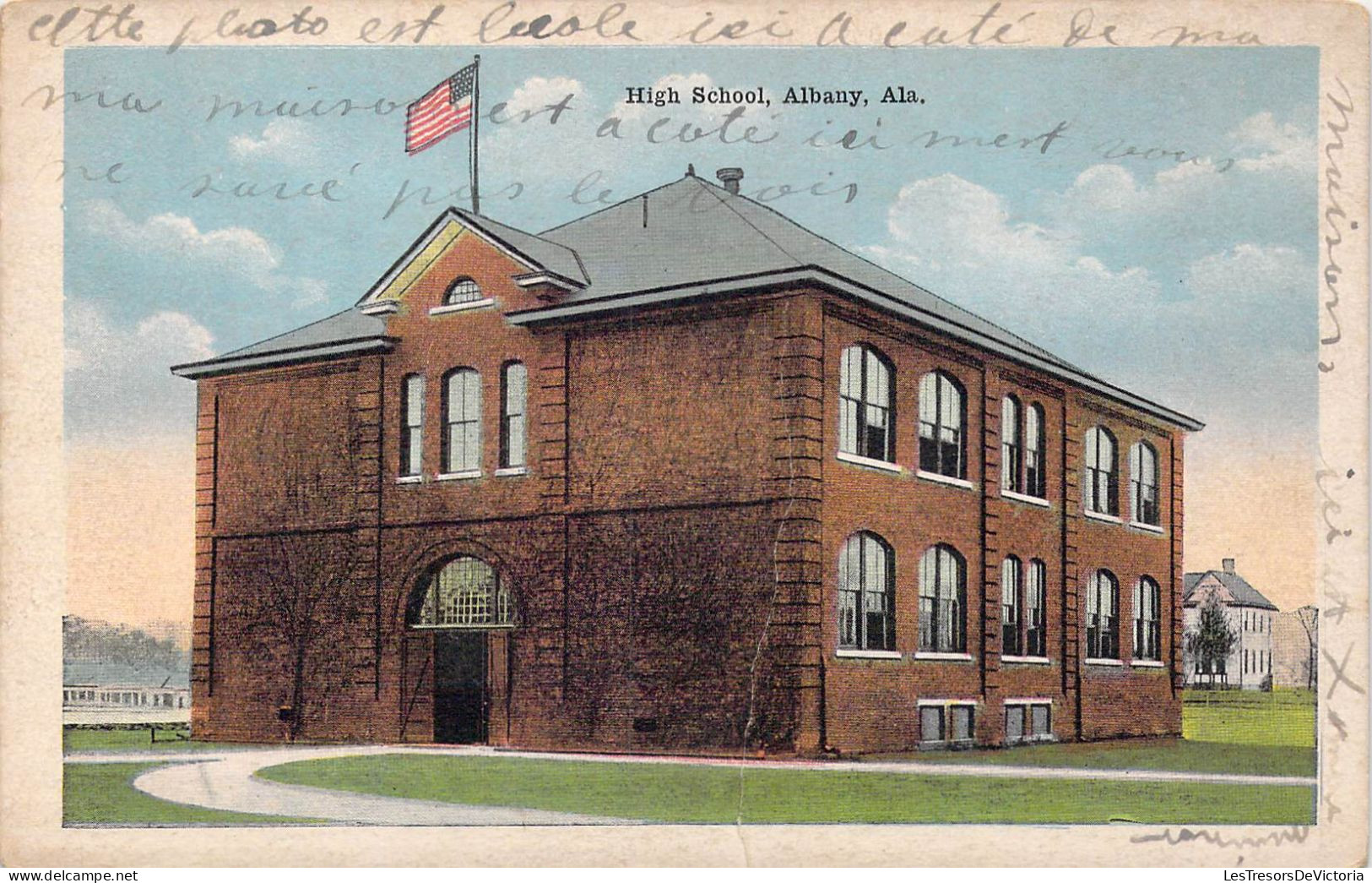 ETATS-UNIS - Alabama - Albany - High School - Carte Postale Ancienne - Sonstige & Ohne Zuordnung