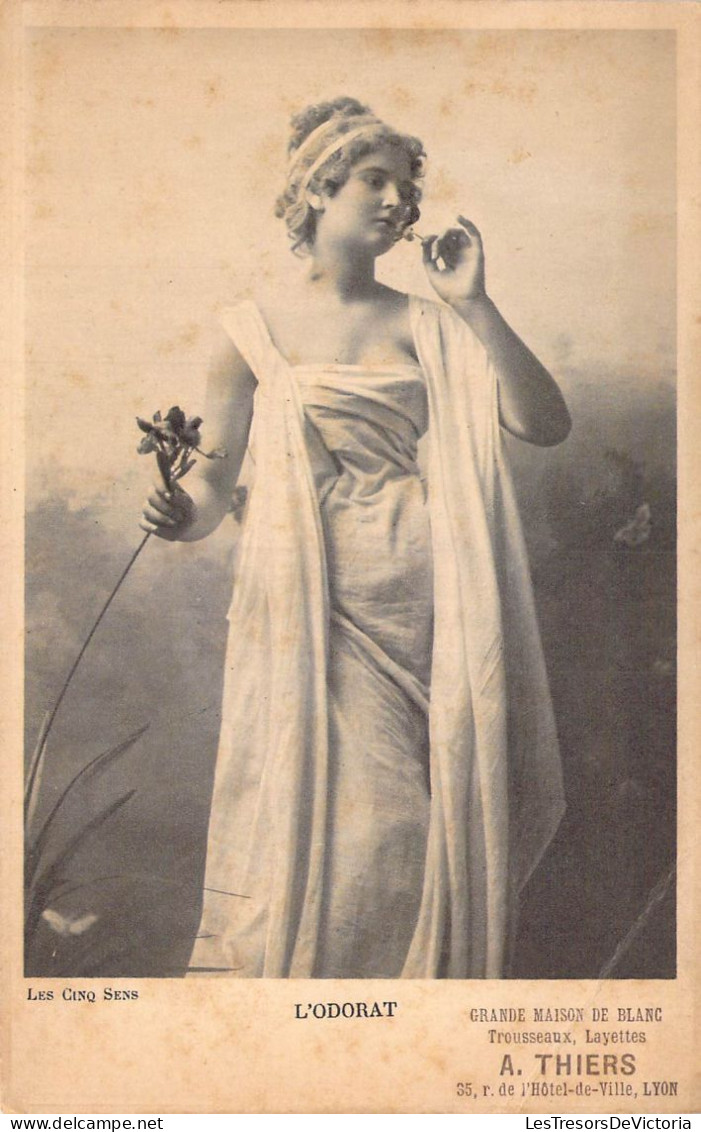 FANTAISIE - Femmes - Sens - L'Odorat - Carte Postale Ancienne - Vrouwen