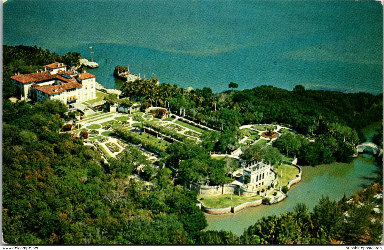 Florida Miami Beach Aerial View Vicayay Former James Deering Estate - Miami Beach