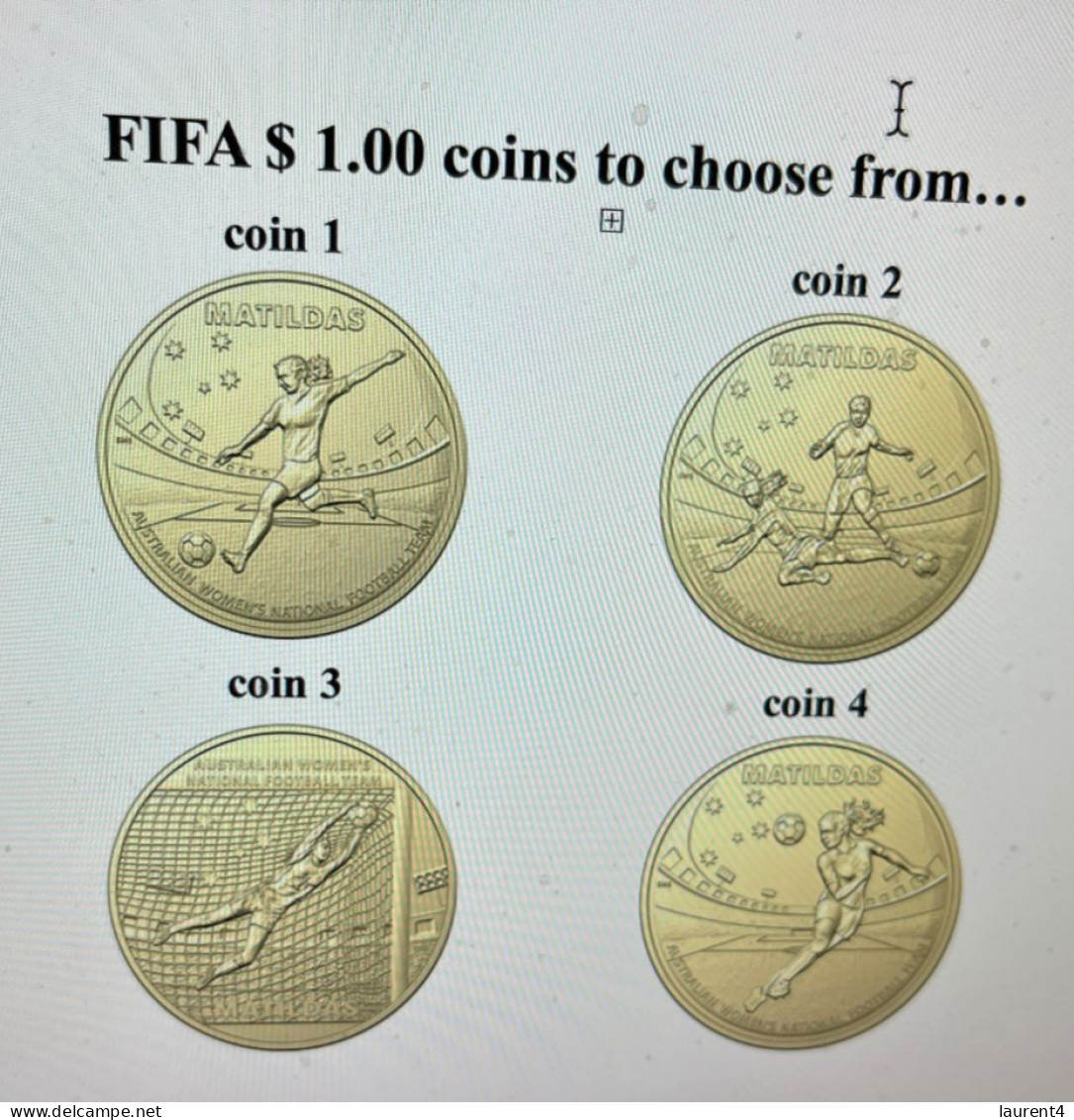 6-8-2023 (1 T 37) FIFA Women's Football World Cup Match 49 (stamp + $ 1.00 Cion) Switzerland (1) V Spain (5) - Dollar