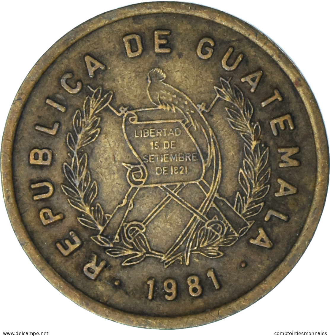 Monnaie, Guatemala, Centavo, Un, 1981 - Guatemala