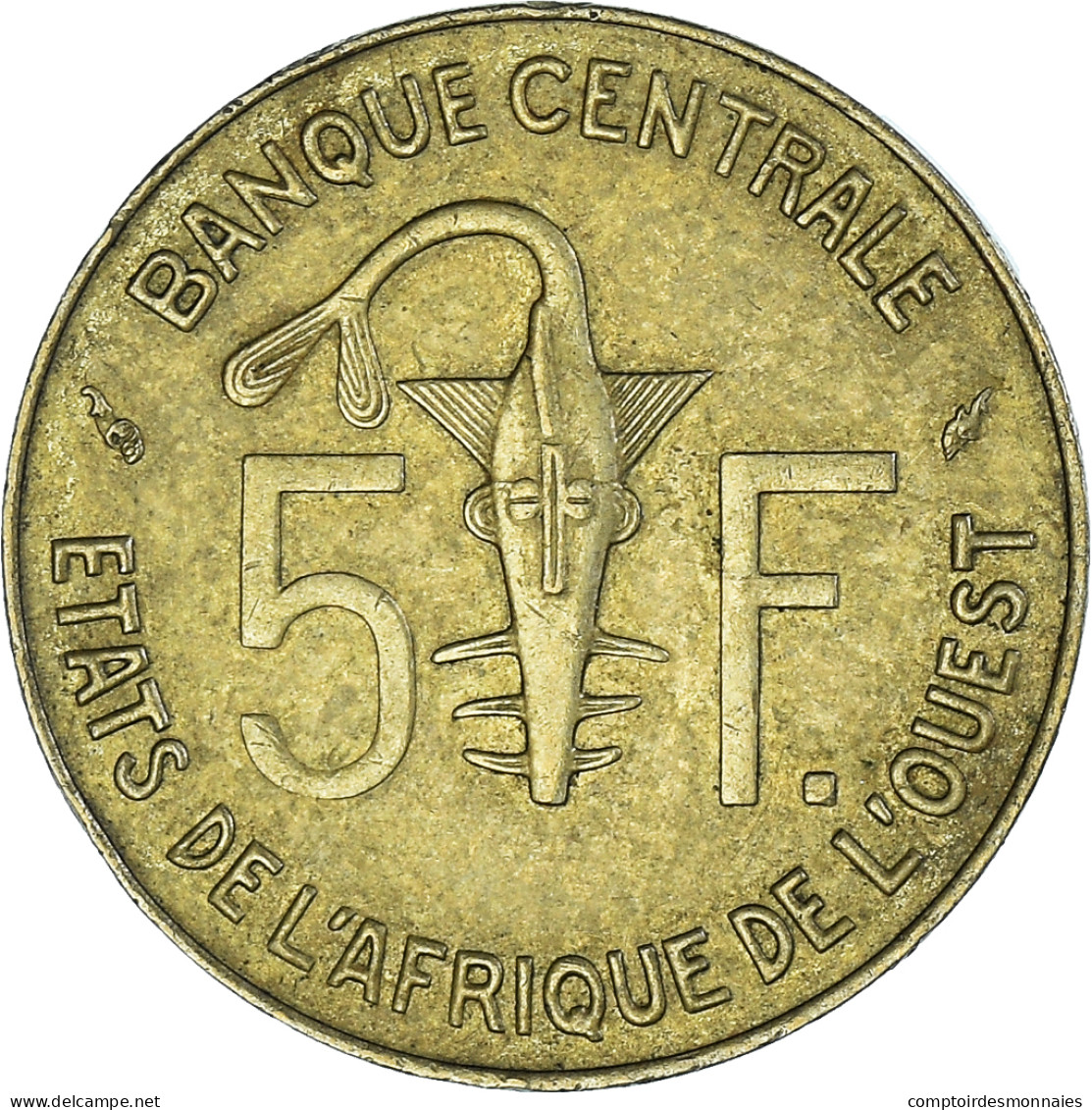 Monnaie, Communauté économique Des États De L'Afrique De L'Ouest, 5 Francs - Costa De Marfil