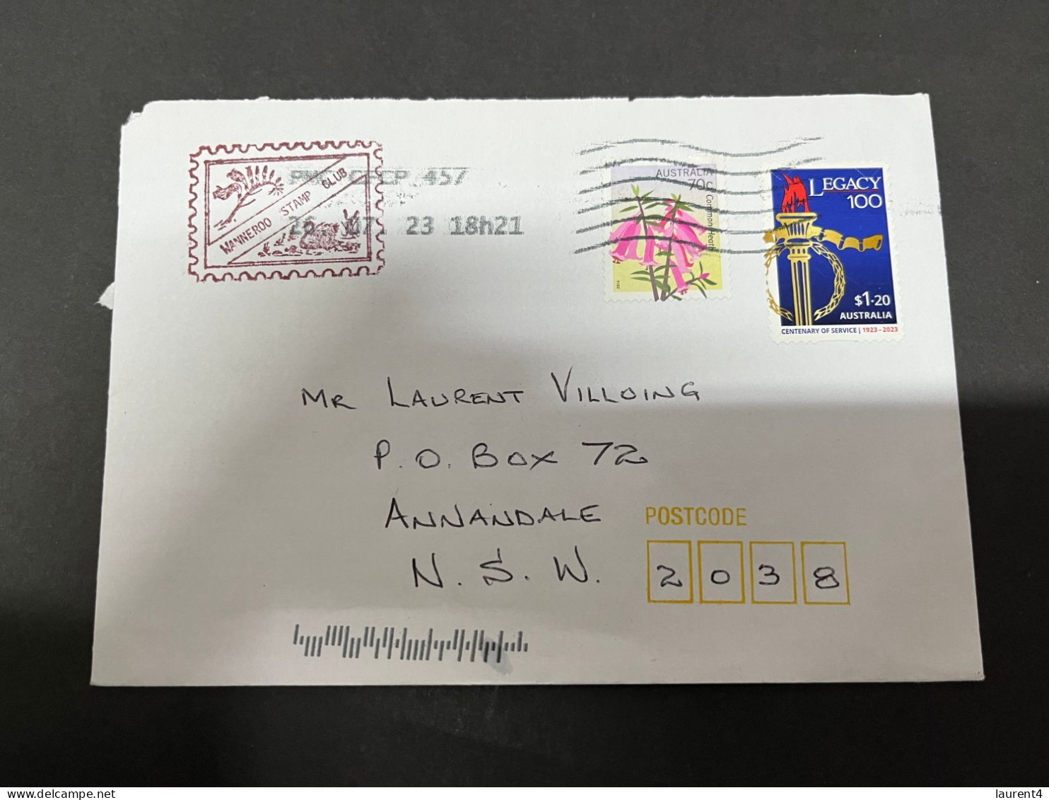 6-8-2023 (1 T 39)  Australia - 1 Letter Posted July 2023 - "over-price Postage" Should Be $ 1.20 ($ 1.80 Used) Legacy - Brieven En Documenten