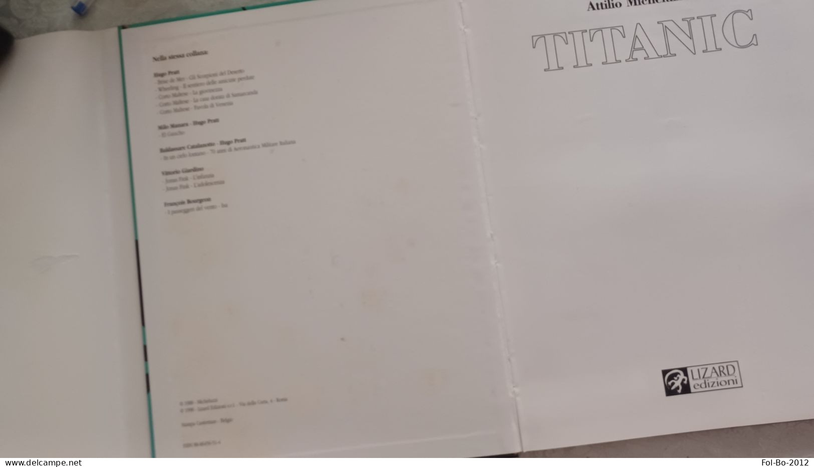 Attilio Micheluzzi TITANIC Lizard Edizioni 1998 - Premières éditions