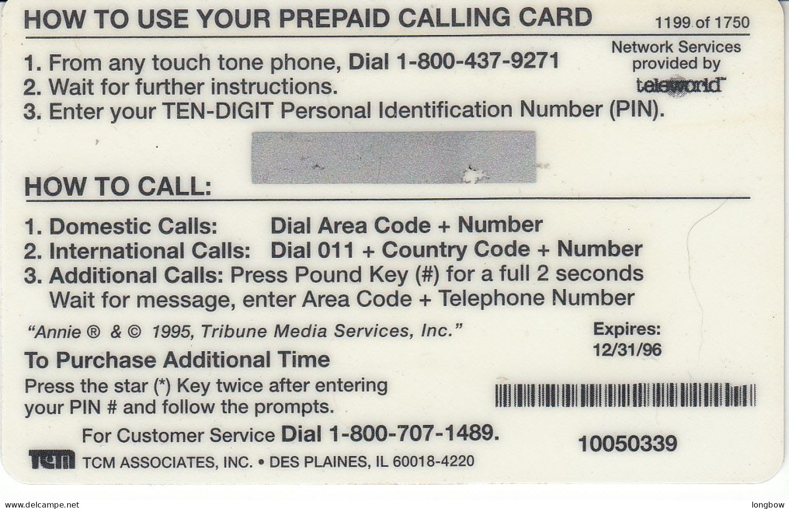 James Dean -  TMC Prepaid Calling Card - Cinéma