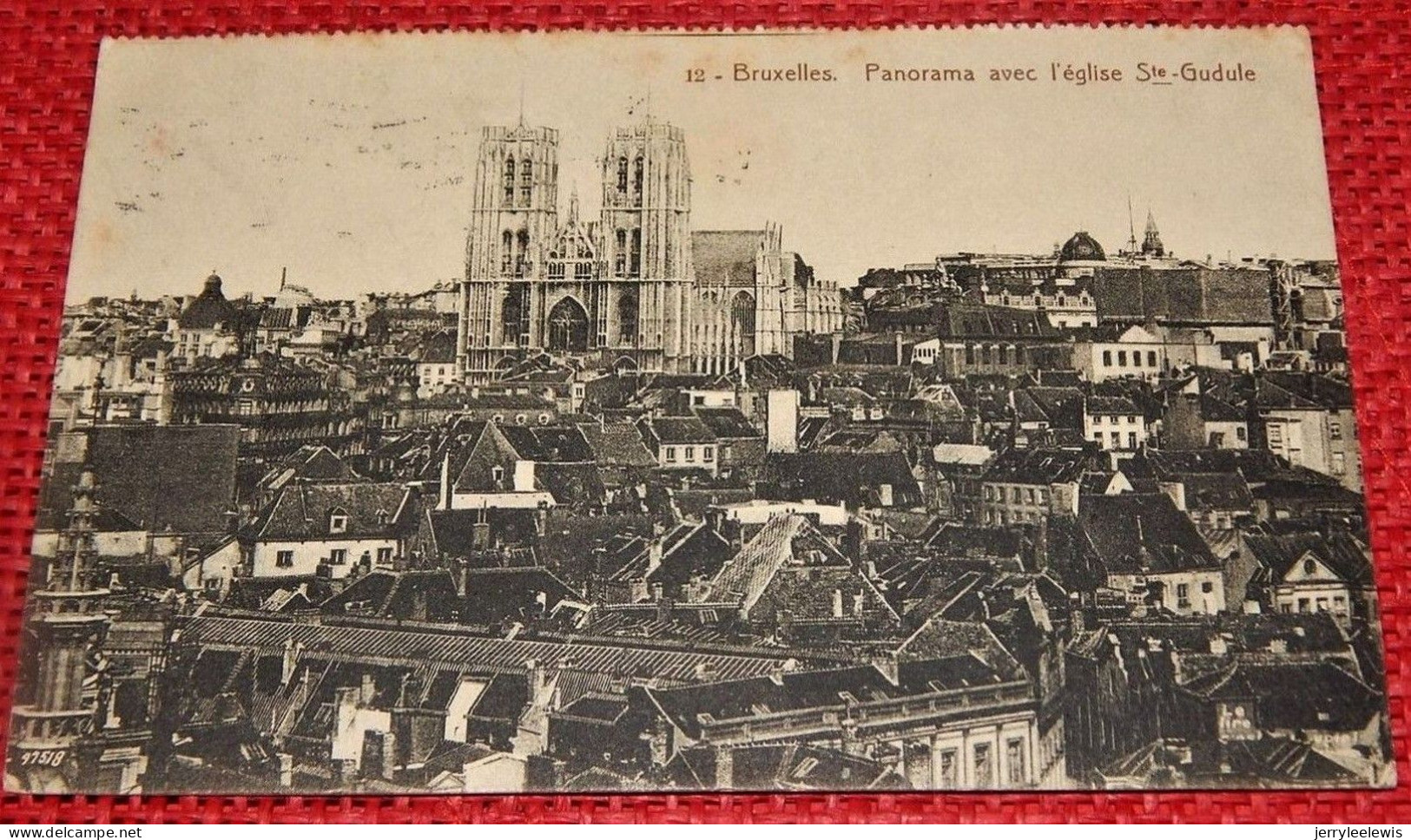 BRUXELLES -  Panorama Avec L'Eglise Ste Gudule - Panoramische Zichten, Meerdere Zichten