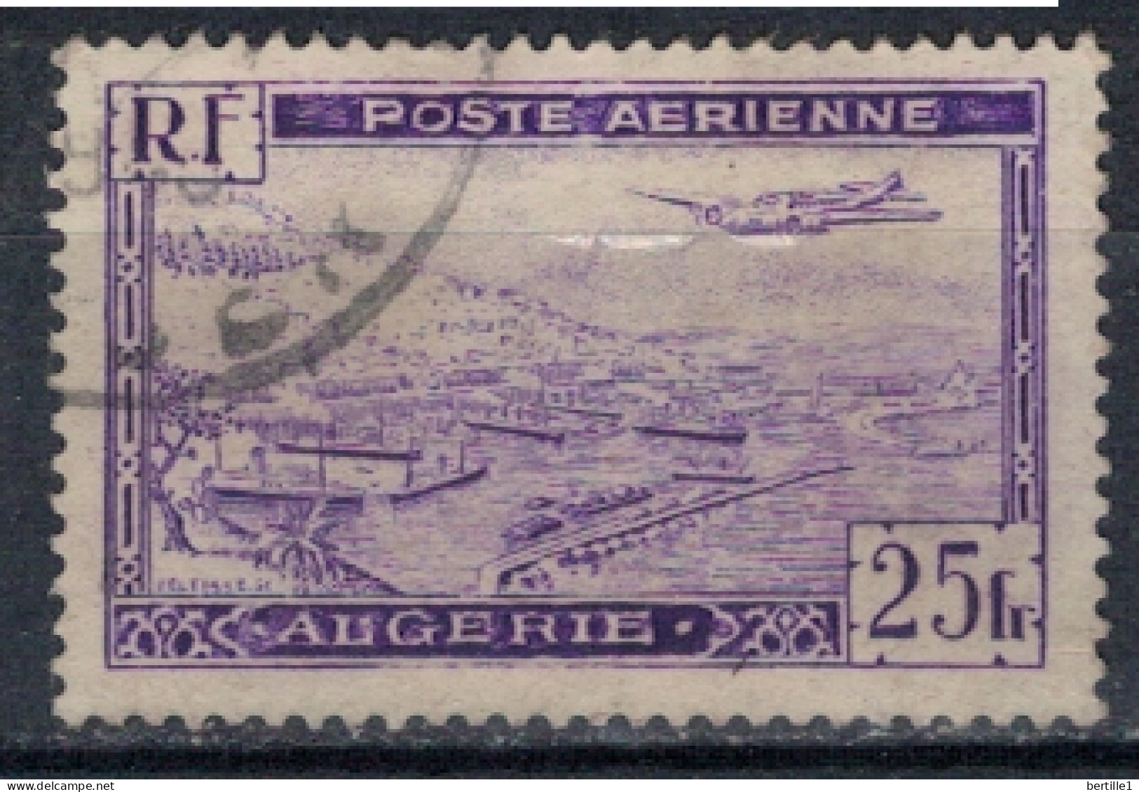 ALGERIE      N°  YVERT  PA 5 ( 5 )  Oblitéré ( OB 11/46   ) - Airmail