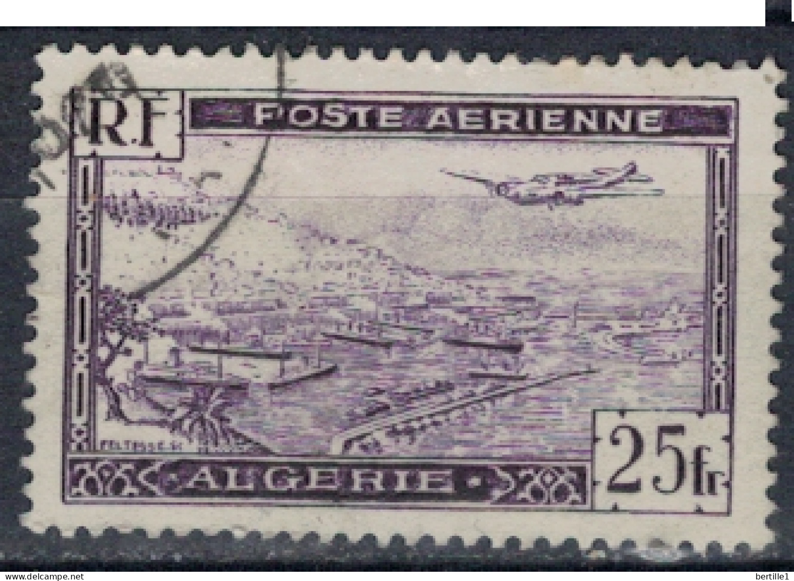 ALGERIE      N°  YVERT  PA 5 ( 6 )  Oblitéré ( OB 11/46   ) - Airmail