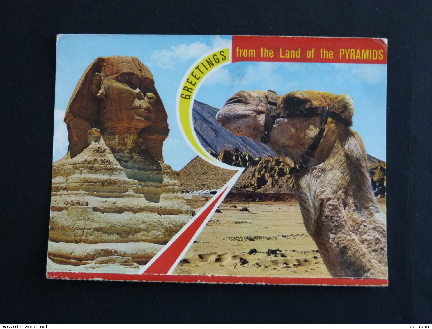 EGYPTE EGYPT AVEC YT PA 133 TEMPLE ABOU SIMBEL - SPHINX PYRAMIDE DROMADAIRE CAMEL - Briefe U. Dokumente