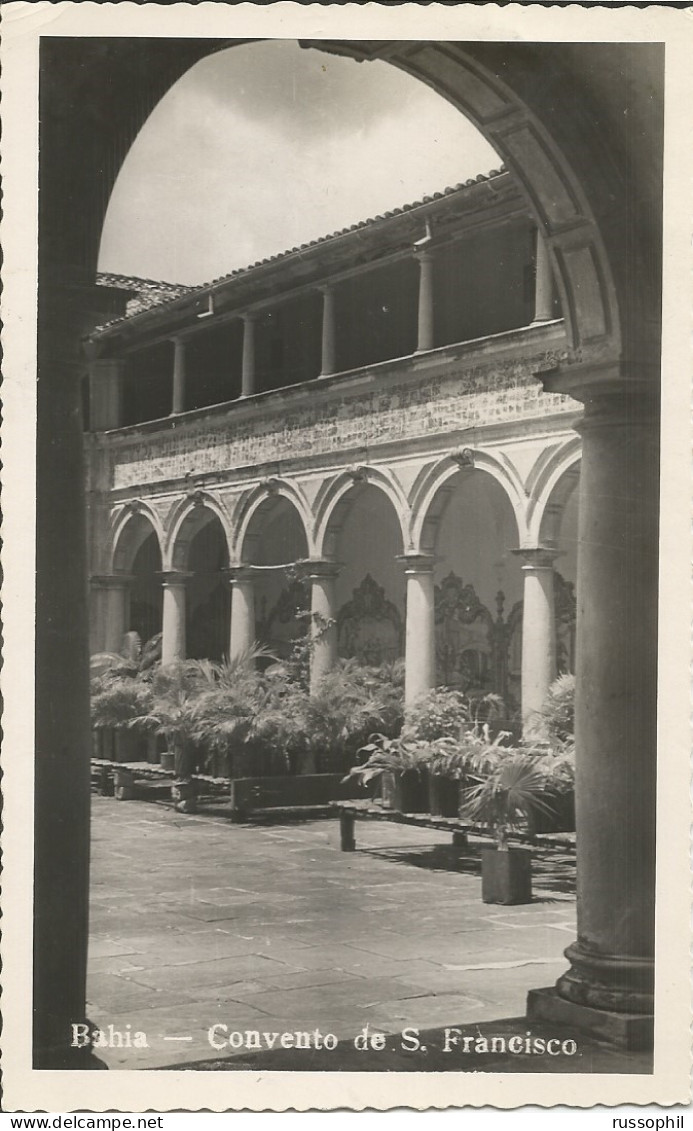 BRAZIL - BAHIA - CONVENTO DE S. FRANCISCO - 1954 - Salvador De Bahia