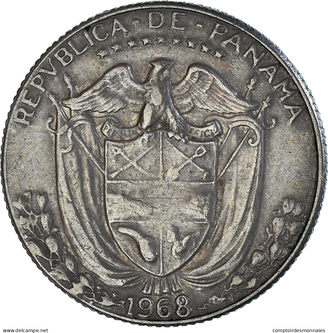 Monnaie, Panama, 1/4 Balboa, 1968 - Panamá