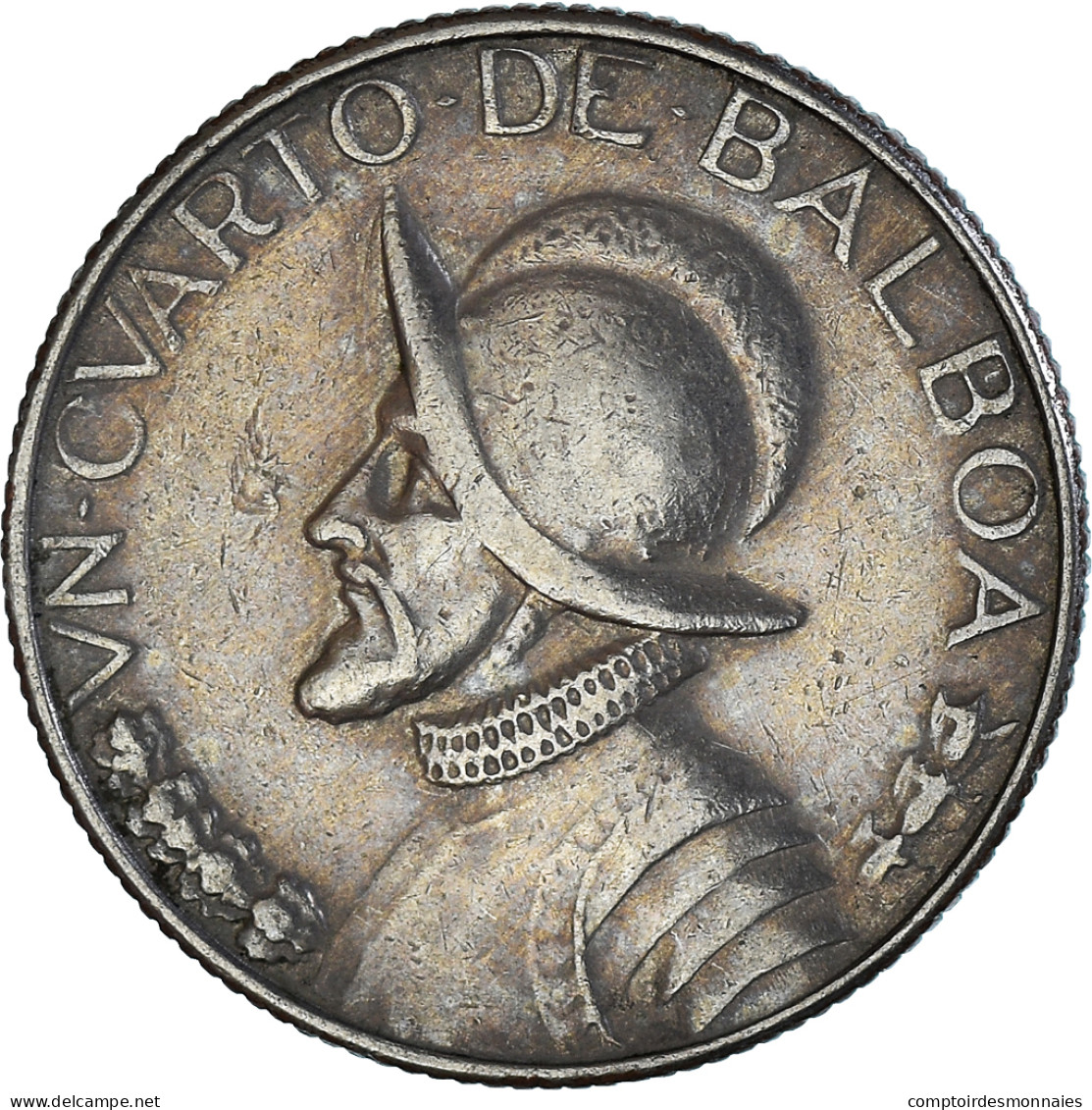 Monnaie, Panama, 1/4 Balboa, 1968 - Panama