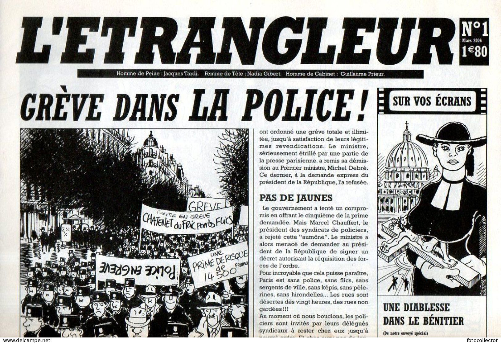 BD : Journal L'étrangleur N° 1 Par Tardi - Tardi