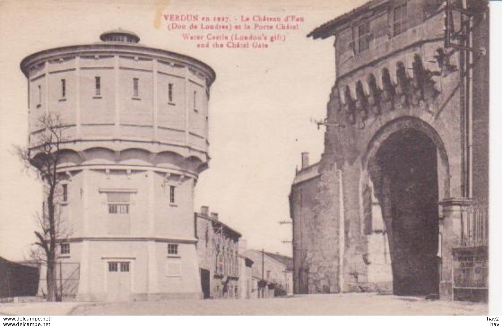 Verdun Watertoren 1927 RY12595 - Châteaux D'eau & éoliennes